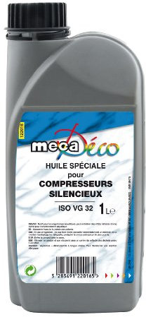 Mecafer 122016 Huile pour Compresseurs silencieux ISO VG 32 1 L