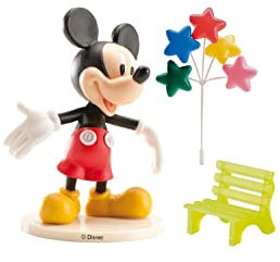 dekora Micky Maus, Kuchen-Dekoration, Back-Dekorations-Set, aus PVC, 9 cm, AEC GU24156, Rot, One Size, 302011