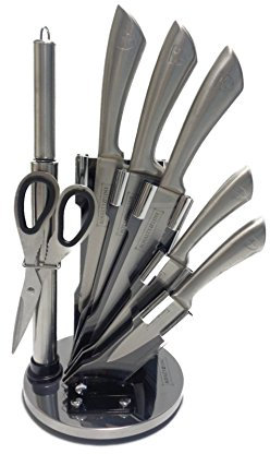Royalty Set di coltelli, Acciaio Inossidabile, Grigio