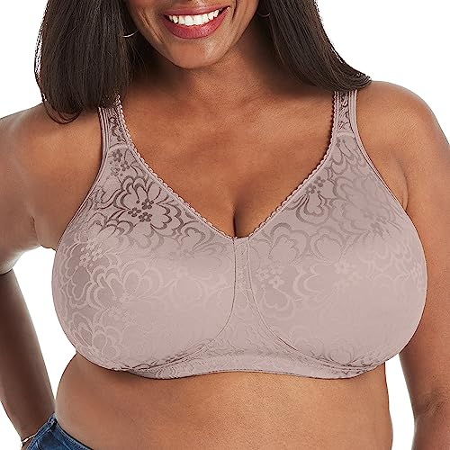 PLAYTEX Womens 18 Hour Ultimate Lift and Support Wire Free Us4745, Available in Single 2-Packs Bras, Warm Steel, 44DD US