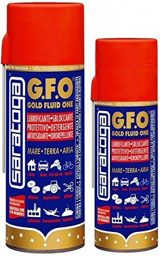 G.F.O. 400 ml. Fluido polivalente lubrificante, sbloccante, protettivo, detergente, antiossidante e idrorepellente.