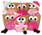 Papierdrachen DIY Adventskalender zum Befüllen - Weihnachtseulen - Eulen Weihnachten - Set Rosa mit zusätzlichen Aufklebern - zum selbst basteln - für Mädchen oder die Freundin
