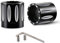 KATUR Motorcycle Black Vorderachsabdeckkappe CNC Vorderachsmutternabdeckungen Schraube für Harley Dyna V-Rod Touring Sportster XL883 XL1200