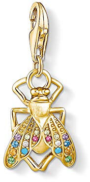 Thomas Sabo Damen Charm-Anhänger Fliege Charm Club 925 Sterling Silber 1809-488-7