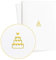 Diese-Klappkarten 2er Set Glückwunschkarten Edel zur Hochzeit oder Jahrestag mit in Gold geprägter Hochzeitstorte auf strukturiertem Papier, Hochzeitskarte, Wedding Card Neutral, E18