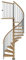 DOLLE Spindeltreppe Winnipeg │ Nebentreppe │ Eiche geölt │ 11 Stufen / 12 Steigungen │ inkl. Podest | Geschosshöhe 246-270 cm │ Außendurchmesser 120 cm │ Metallgeländer | Holzhandlauf | Holzstufen