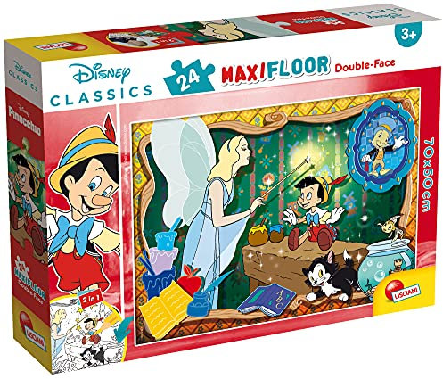 Liscianigiochi 86672 DF Maxi Floor 24 Disney Classic All Other Puzzle für Kinder, Mehrfarbig