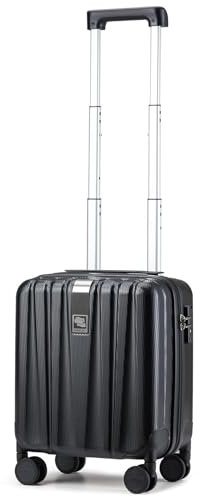 Hanke Upgrade Gepäck Sets PC Leichte Hardshell Koffer mit Spinner Räder/TSA Schloss, Extra große Rolling Reisegepäck Nestable Lagerung 2-teiliges Set 20/29 (Schwarz)