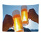 Ulticool - Bierpul aus Glas – Wandteppich – 200 x 150 cm – großer Wandteppich – Poster Dekoration – Zubehör – Leinwand – Malerei – Zubehör Tapestry
