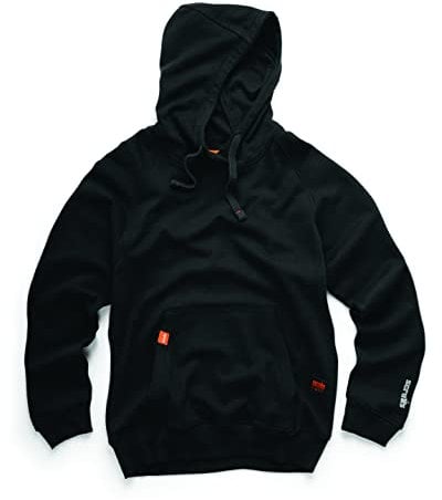 Scruffs Mens Eco Worker Hoodie, Black, XXL UK