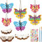 DKINY 12pcs 3D Schmetterling aus Holz, Schmetterling Holzbastelsets für Kinder, Kreative Kunst & Bastelbedarf, 3D-Schmetterlinge zum Basteln, Ideale Geschenke für Junge Mädchen in Frühling Ostern