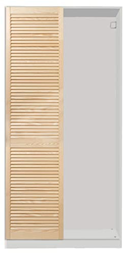 ben+camilla.com Lamellentür 195 x 49,4 cm Schrankfront passend zu IKEA Pax Kleiderschrank Kiefer Massivholz