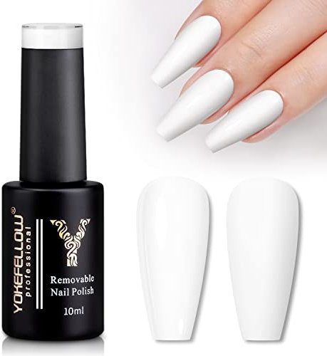 YOKEFELLLOW 10ml Weiß Gel Nagellack, 2023 Frühling Sommer Serie Semi Permanent, Soak Off UV LED Kunst Maniküre Salon Geschenk