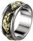 MayiaHey Stierkopf Ring, Goldener Büffel Ring für Männer, Nordischer Wikinger-Bison Ring Stierring Stier Schmuck, Keltischer Stierring Hip-Hop-Stierbandring Punk-Stier-Tierring für Jungen (20.6)