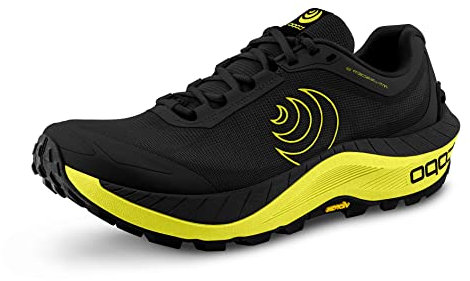 Topo Athletic Herren MTN Racer 3 Laufschuhe Trailschuh Schwarz - Limette