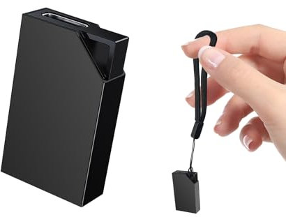 Grabadora de Voz con Memoria de 64GB, Recargable por USB, Grabadora Voz y Activación por Voz, Mini Grabadora de Voz para Cursos, Reuniones y Entrevistas, Grabadora de Voz