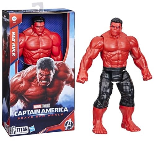 Marvel Studios, Captain America Brave New World, Titan Hero Series, Figura de acción Premium de Hulk Rojo