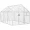vidaXL Voliere Vogelkäfig Vogelvoliere Freilaufgehege Vogelhaus Aluminium