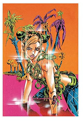 OWNPET Anime JoJo's Bizarre Adventure 8 Leinwand-Poster, Wandkunst, Dekor, Bild, Gemälde für Wohnzimmer, Schlafzimmer, Dekoration, ungerahmt, 30 x 45 cm