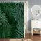 MIRRORANG 105x160cm Tropisch Anlage Duschvorhang Tropisch Urwald Üppig Palmenblätter Duschvorhang für Badezimmer Wasserdichtes Polyestergewebe Set mit Haken