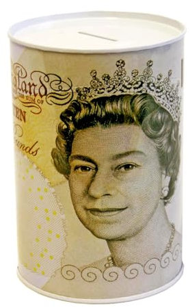 Best House Secure Money Box Tin, Piggy Bank, Coin, Cash Tin and Savings for Kids Adult Boys Girls as Gift to Save Birthday Money, Holiday and Christmas Fund - 25 x 22 cm (Large)