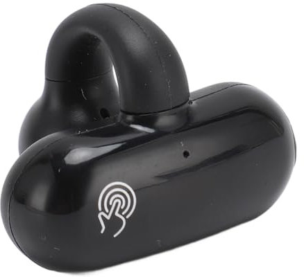 Goshyda Kabellose Clip-On-Ohrhörer, Bluetooth 5.3 Open Ear Wireless Earbuds Einohr-Sportkopfhörer mit LED-Digitalanzeige, Fingerabdruck-Touch, Lange Standby-Zeit, für Fitnessstudio,