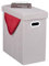 Relaxdays Sitzhocker mit Stauraum, gepolstert, Faltbarer Stoffhocker, Wohnzimmer, Flur, HxBxT: 49 x 48,5 x 27 cm, beige