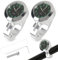 YeahBoom 2 Pcs Motorraduhr für Lenker Wasserdicht,Fahrrad Uhr,Lenkeruhr Motorrad,Motorrad Lenkeruhr,Fahrraduhr für Lenker,Motorrad-Uhren,Lenkerhalterung Uhr für Motorräder Elektrofahrzeuge