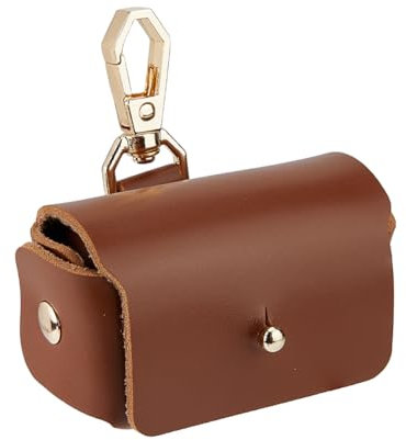 SUPERFINDINGS Brauner Ringträger Für Hunde Ringhalter Aus Leder Für Ehering Kissen Box Für Haustiere Ringträger Kissen Für Hundehalsband Ehering Beutel Geschenk Für Hochzeitszubehör