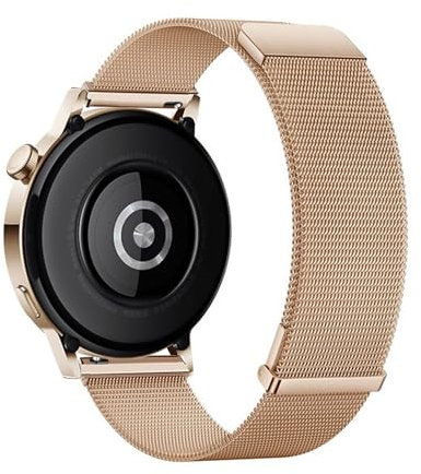 Armbänder für Huawei Watch GT3 42mm Armband, Mesh Metall Rostfreie Stähle Magnetisch Armband für Huawei Watch GT 3 42mm Armbänder Schweißfest Business Uhrenarmband mit Huawei GT3 42mm (A)