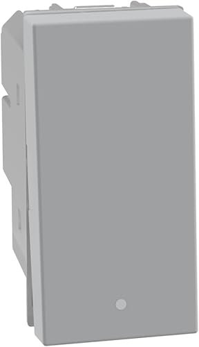BTICINO MatixGO Comando illuminazione Ottimizzato per luce led 1 modulo 250 Va.c., 1 modulo SJG4002F Interruttore 2P 16A, 250Vac