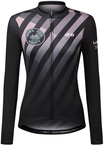 dhb Womens Ride for Unity Long Sleeve Jersey Black/Pink XL