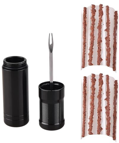 11 Stück Tubeless Reparaturset,Fahrrad Reifen Repair Kit für Reparatur Fahrradreifen Reisen Flickset Set Bike Tire Reparaturwerkzeug Reifenreparaturset Rennrad Flickzeug Nagel Gravel Puncture Flicken