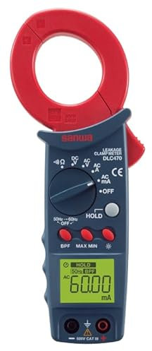 Japan KYORITSU SANWA DLC460F Clamp Meters Clamp Multimeter High Precision Pliers Ammeter Voltmeter Leak current Leakage current measurement Resolution 0.01mA MAX/MIN value hold Auto power save