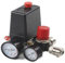 Druckregler Kompressor mit Manometer, Druckschalter Luftkompressor, Druckminderer G1/4 Druckschalter Kompressor Druckschalter Schalter (A)