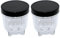 FHAJKTJB 2 Pack Short Cup With Black Jar Lid, Compatible With Magic Bullet ，Blender Juicer MB1001 250W