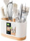 Cutlery Container - 18.6x12x9.3cm Kitchen Cutlery Drainer | Cultery Drainer Chopstick Holder With Drainage | Chopsticks And Straw Holder With Drain For Chopsticks, Spoon, Fork, Brush