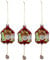 3 Stück Kuckucksuhr 15,5cm Glas Weihnachtsanhänger Geschenkanhänger Christbaumschmuck