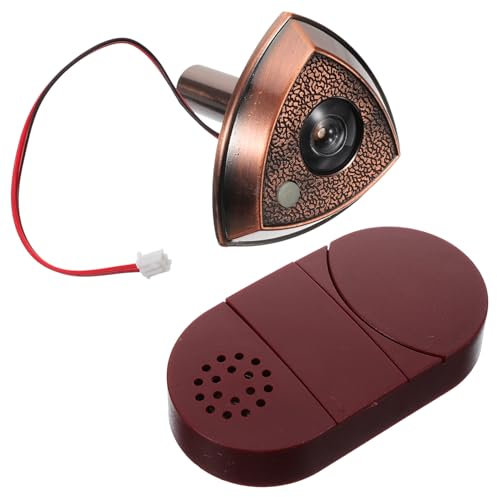Angoily Privacy Door Peephole Viewer with Doorbell Ring Peephole Plate for Hotel Easy to Assemble