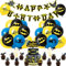 32PCS Geburtstag Dekorationen, Happy Birthday Cake Toppers, Party Supplies Premium Geburtstag Banner, 13 Cake Toppers, 18 Latex Luftballons, Jungen Mädchen Kinder coole Luftballons