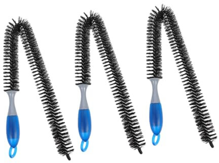 iplusmile 3pcs Flexible Engine Cleaning Brush Long Handle Carbon Deposits Cleaner for Car Radiator Tube Cleaner Brush