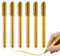 Belligern 6PCS Gold Paint Pen,Metallic Pens Gold Metallic Marker Pens Painting Metallic Marker Pens Suitable for Crafts Scrapbook Rock Stone, Ceramic, Glass, Wood, Fabric, Canvas, Metal Painting