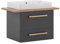 Schildmeyer Waschtisch Duo 701518, anthrazit/Eiche Landhaus Dekor, 82,2 x 50 x 61,5 cm