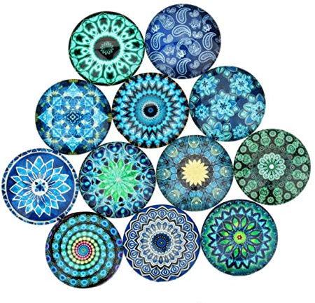 Operitacx 40pcs Printed Glass Dome Chic Jewelry Cameo Pendant Diy Accessories Charm for Diy Jewelry Making