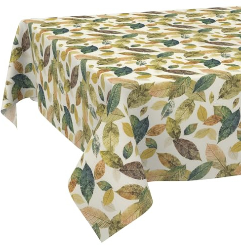 ANRO Tischdecke abwaschbar Penelope 180x140 cm In-/Outdoor | waschbar bei 30 °C – ideal für Garten, Terrasse & Esszimmer – Gartentischdecke wetterfest