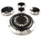 JPshop - Kit 4 adaptable pour cuisinière à gaz compatible avec Smeg complet avec 4 plaques de feu et 1 triple couronne