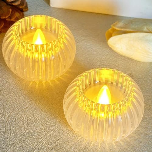 Candela decorativa a LED per scrivania, calda atmosfera senza i rischi delle candele tradizionali (A)