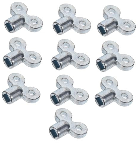 LIFKOME 10pcs Zinc Alloy Radiator Exhaust Valve Key Handy Bleeding Key for Plumbing Socket for Home Heaters