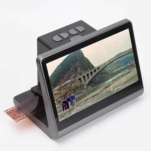Digital Film Scanner, Negative and Slide Converter with 7-inch LCD Screen, Professional Viewer for 135/126/110 Film to Digital Photos