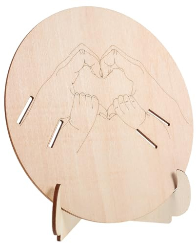 Hohopeti Babyankündigungsschild mit Gravur und Leichtem Design Eleganter Geburtsarmbandhalter für Babyparty Dekoration und Krankenhaus Nutzung